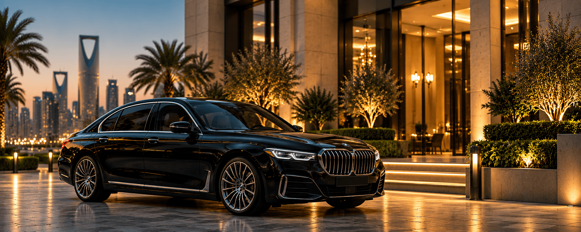 White Line luxury vehicle