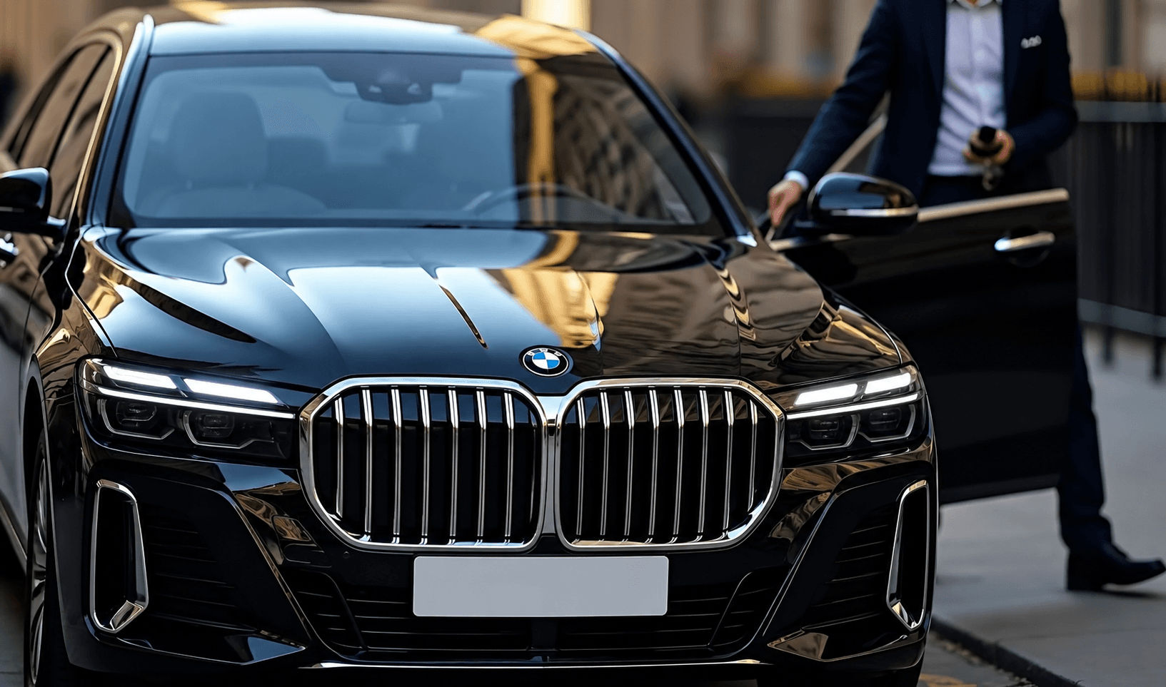 Hourly chauffeur service — White Line