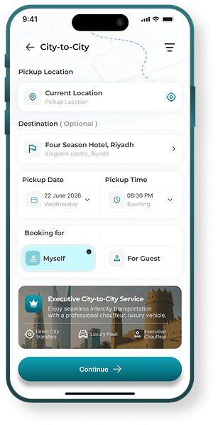 City-to-City Booking App