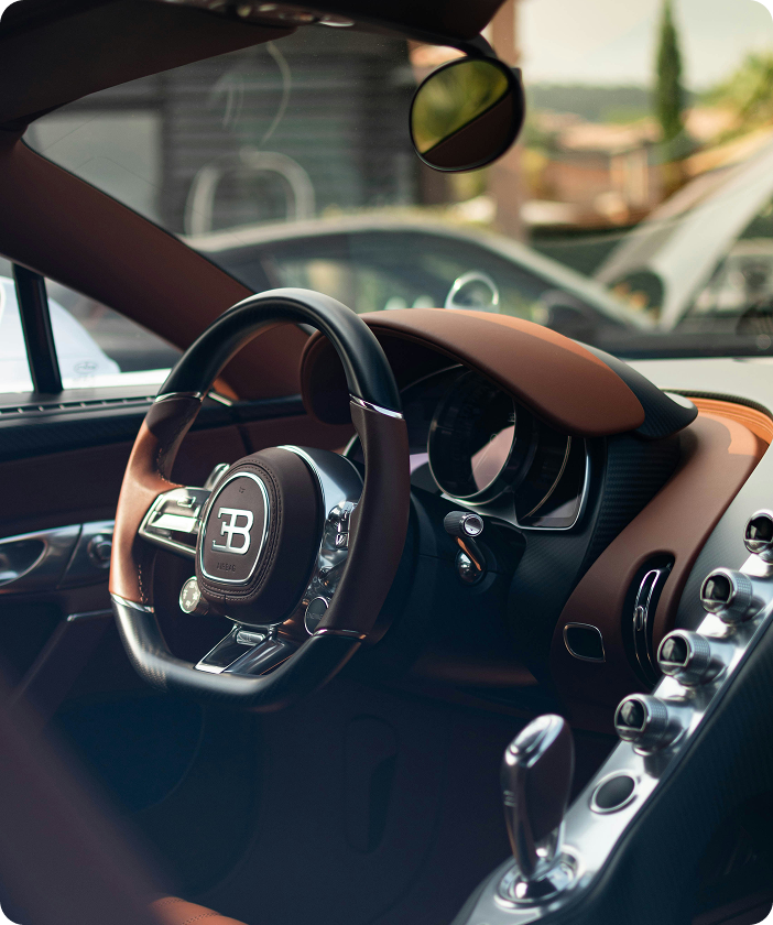 Luxury car interior